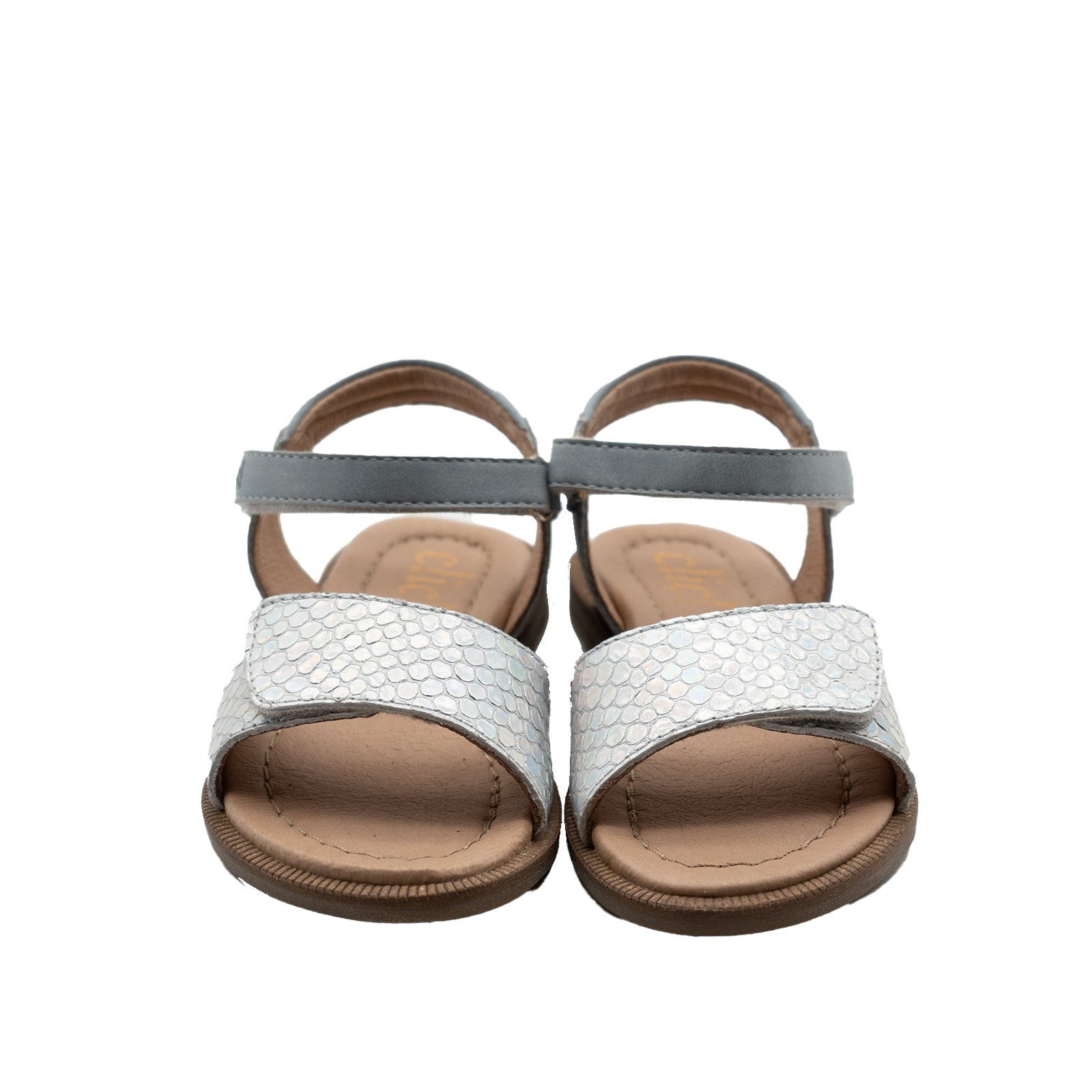 Clic! Sandale in hellblau|silber
